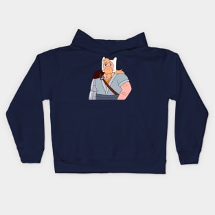 Adult Finn -fionna and cake Kids Hoodie